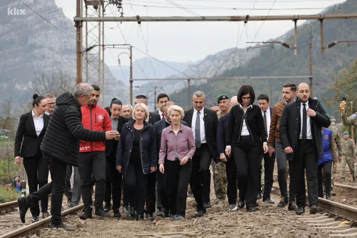 Von den Leyen iz Jablanice poslala poručila da ćeEuropska unija pomoći u sanaciji štete